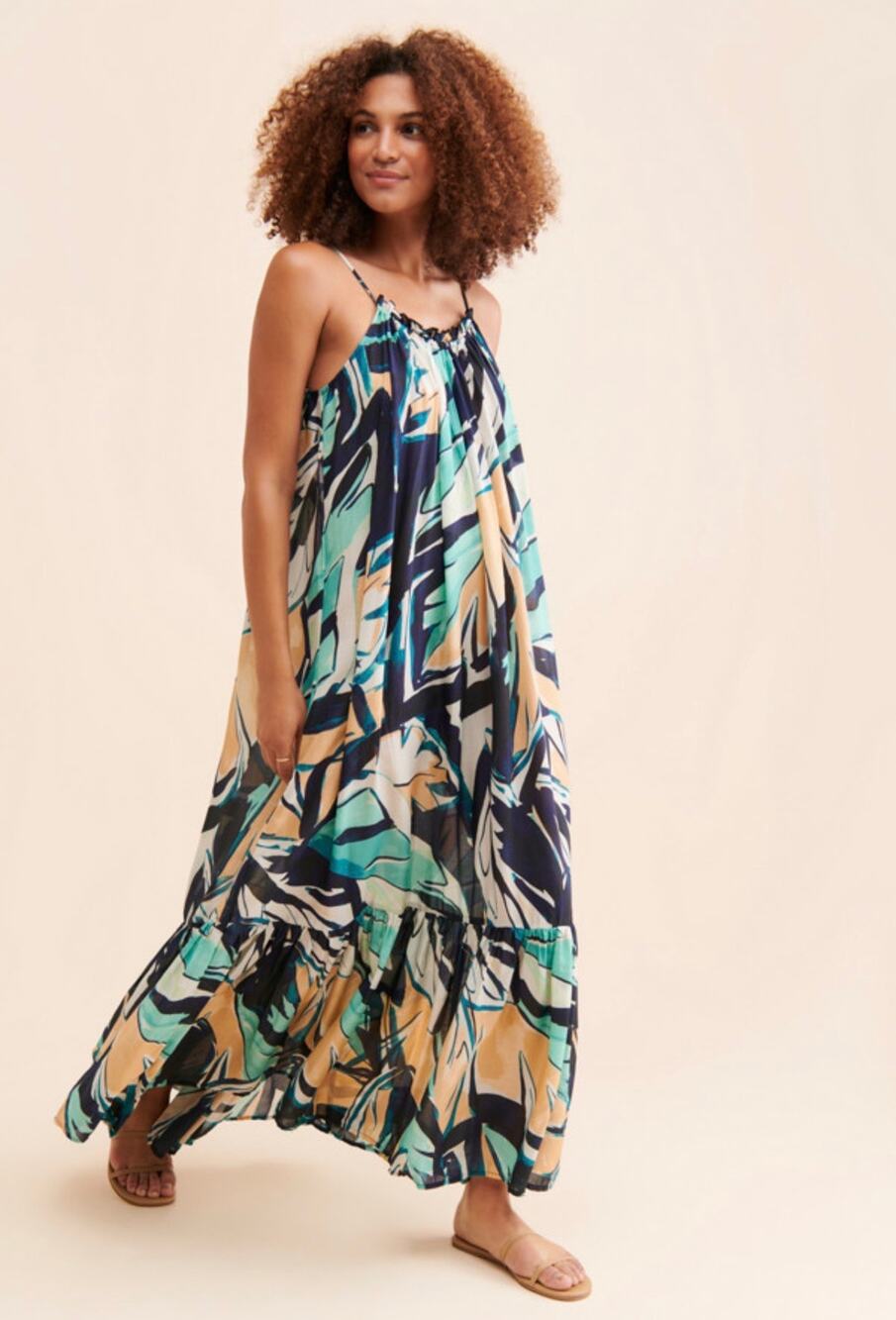 Anthropologie Malika Printed Dress | Size M